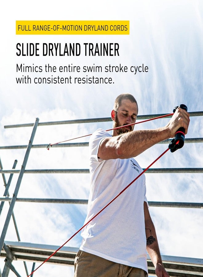 فينيز جهاز FINIS Slide Dryland Trainer - أربطة مقاومة مزدوجة المقبض لتقوية عضلات السباحة وتدريب ضربات السباحة - Image 2